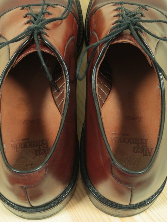 Allen Edmonds Leeds Shell Cordovan Dress Shoes Mens 8.5D Brown PTB